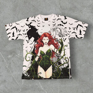 Batman Poison Ivy DC Comics AOP Size XL All Over Print RARE Short Sleeve T-Shirt